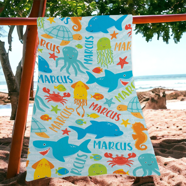 Personalized Lovely Kid Towel for Summer & Beach | CWTowel168