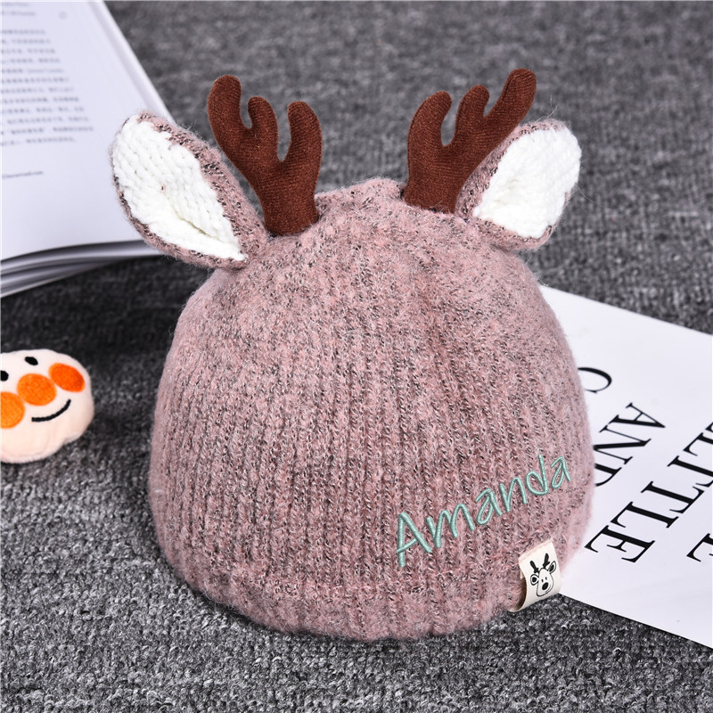 Personalized Embroidery Cute Elk Ear Hat for Comfort & Unique | HSKid21