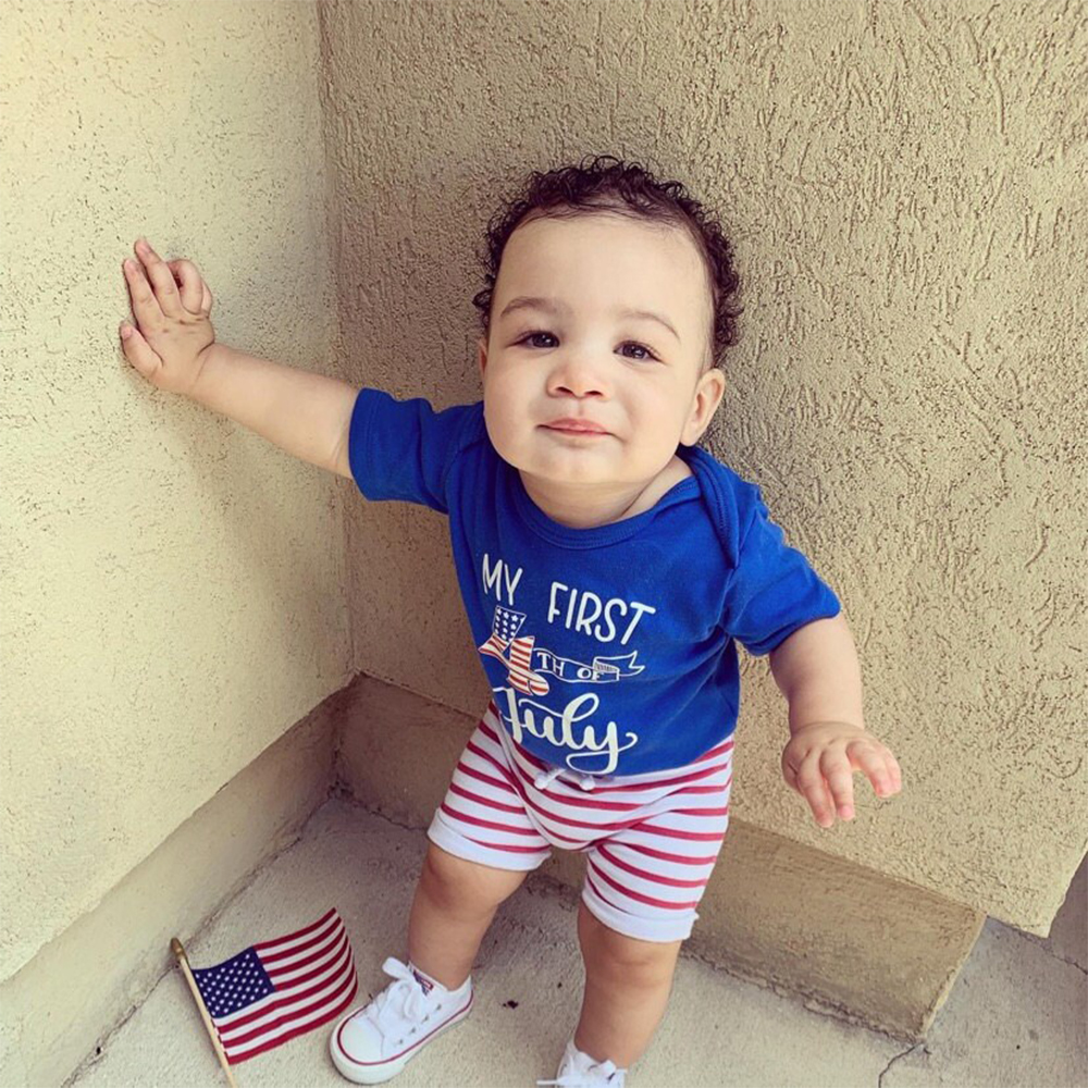 Personalized 4th of July Independence Day Romper | CWBaby239
