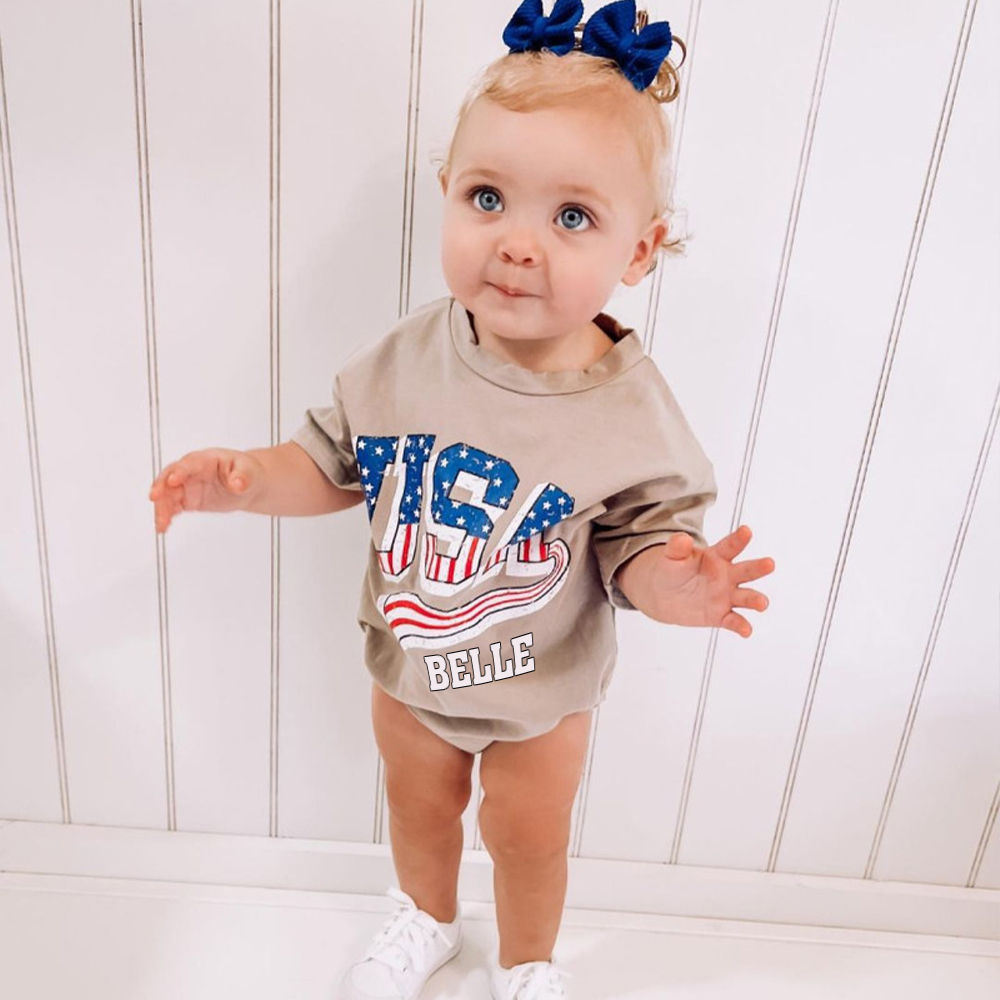 Personalized 4th of July Independence Day Romper | CWBaby246