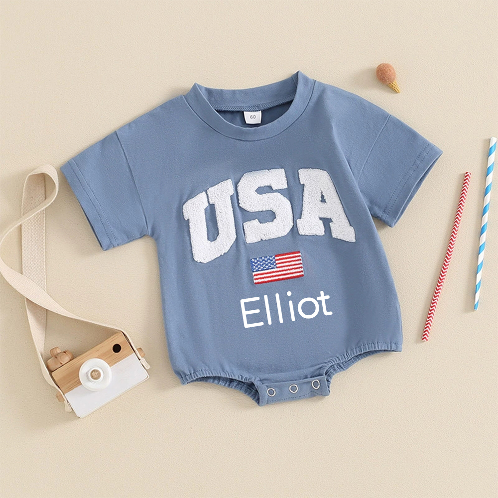 Personalized 4th of July Independence Day Romper | CWBaby247