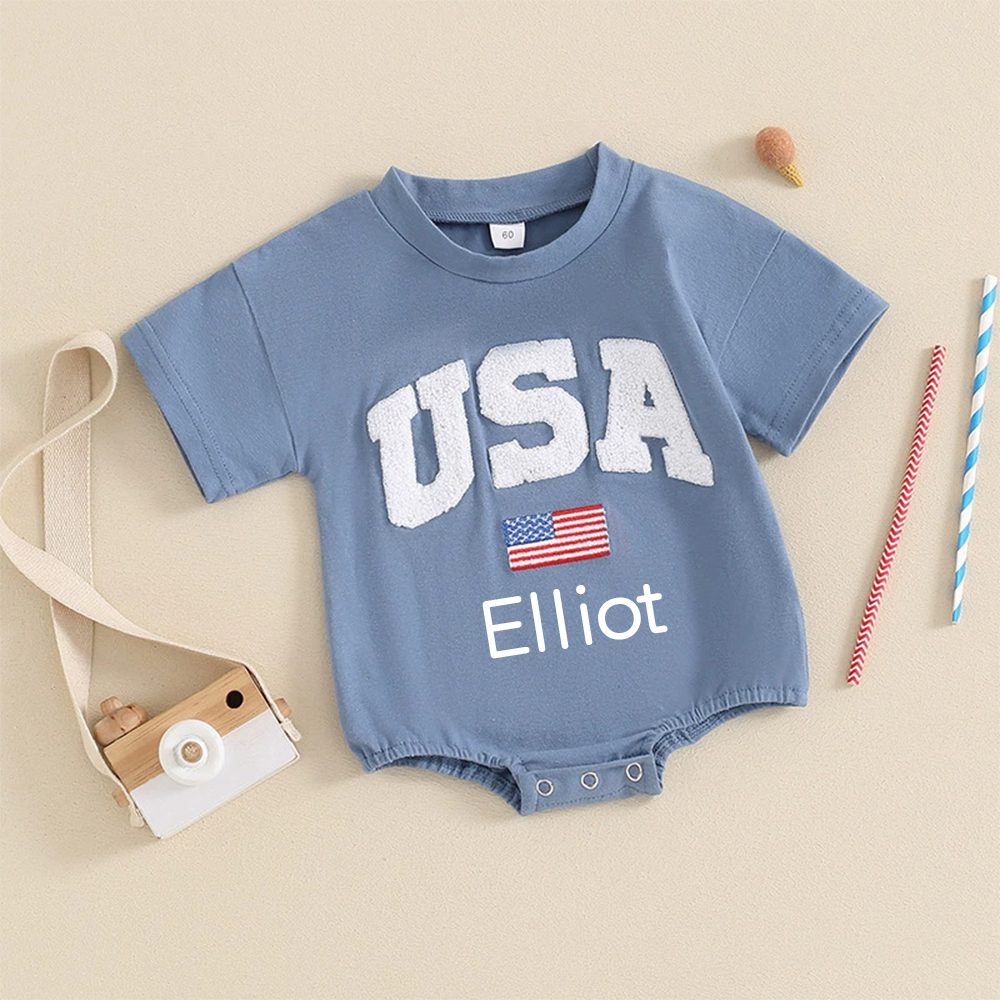 Personalized 4th of July Independence Day Romper | CWBaby247