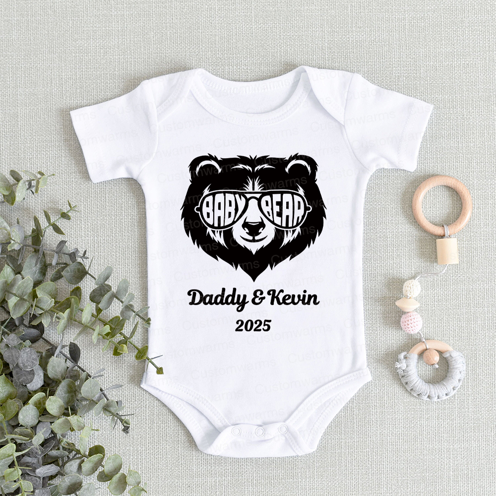 Personalized First Father's Day Daddy and Baby Outfit | CWFamily104