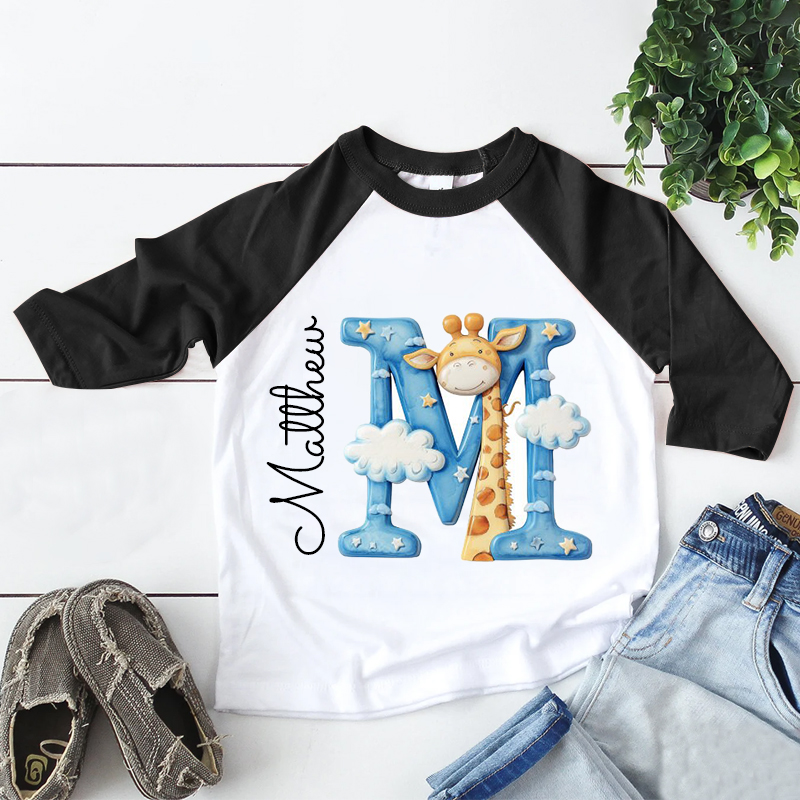 Personalized Kid Cozy Soft Giraffe Sweatshirt | inSweatshirt53