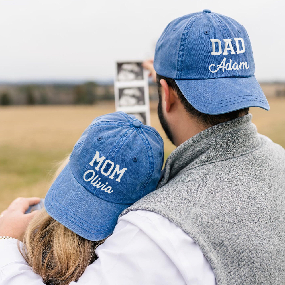 Personalized Embroidery Dad and Mini Matching Hat | CWBeach192