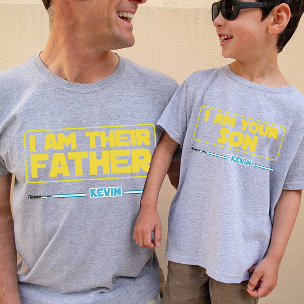 Personalized First Father's Day Daddy and Me Outfit | CWFamily107