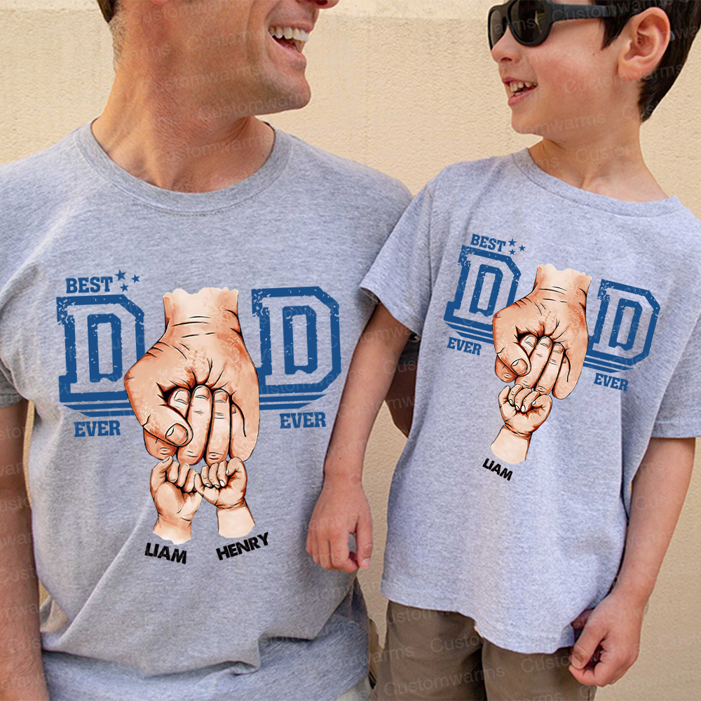 Personalized First Father's Day Daddy and Me Outfit | CWFamily109