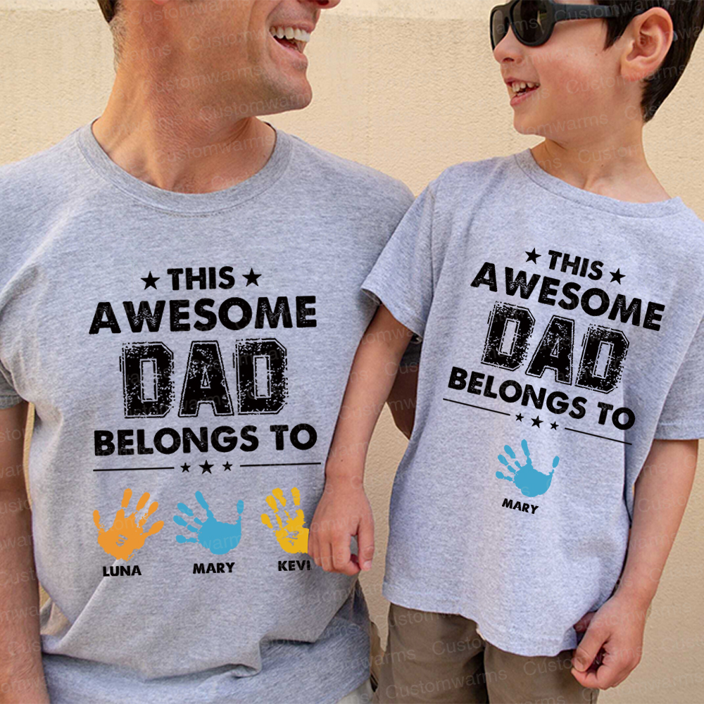Personalized First Father's Day Daddy and Me Outfit | CWFamily111
