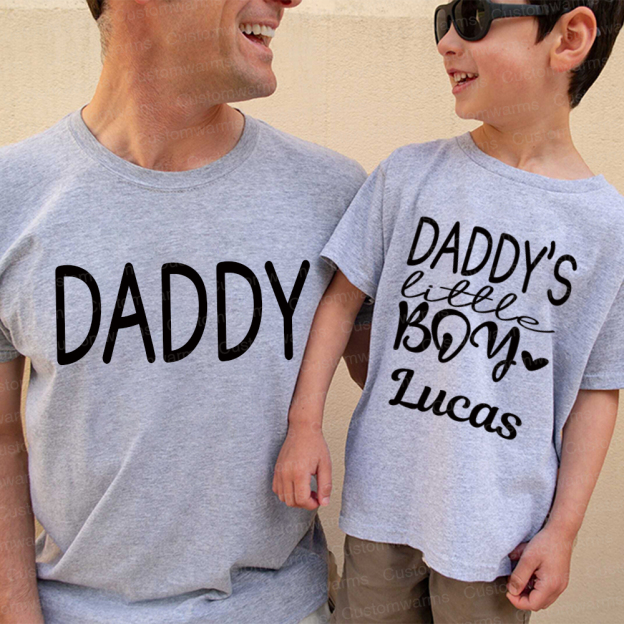 Personalized First Father's Day Daddy and Me Outfit | CWFamily112
