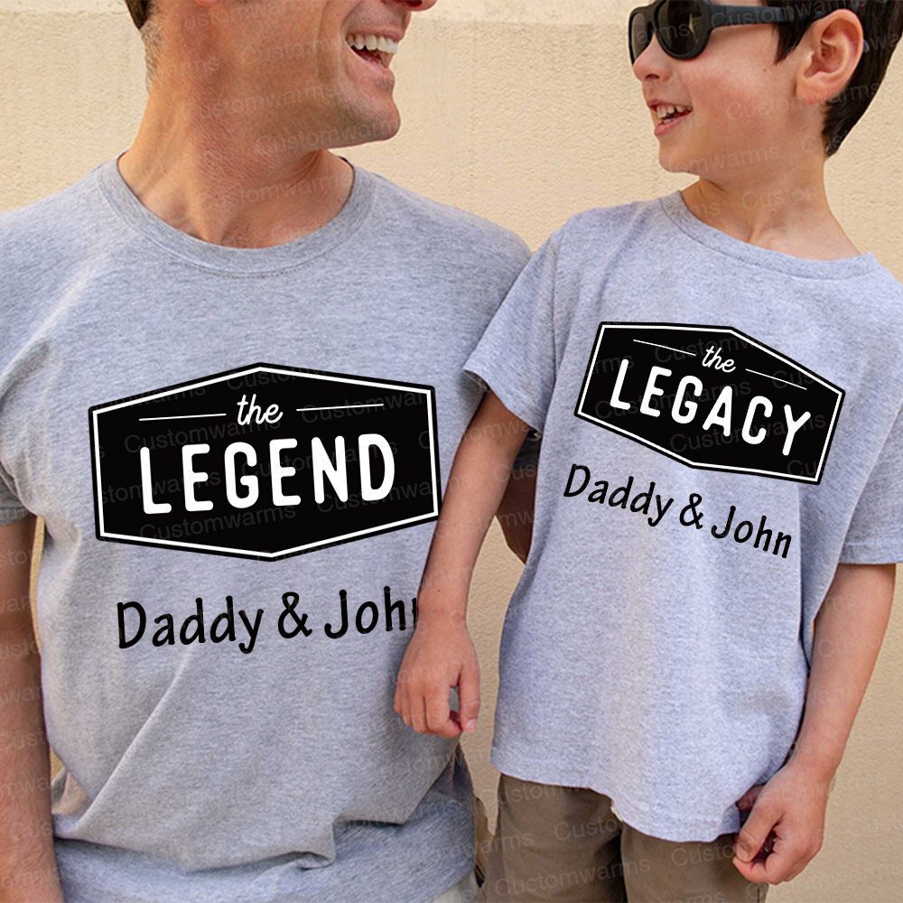 Personalized First Father's Day Daddy and Me Outfit | CWFamily116