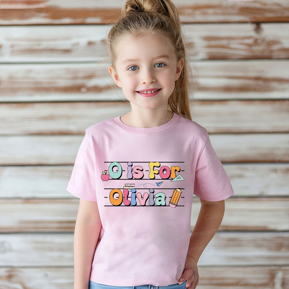 Personalized First Day Of Back To School Shirt | CWSchool03