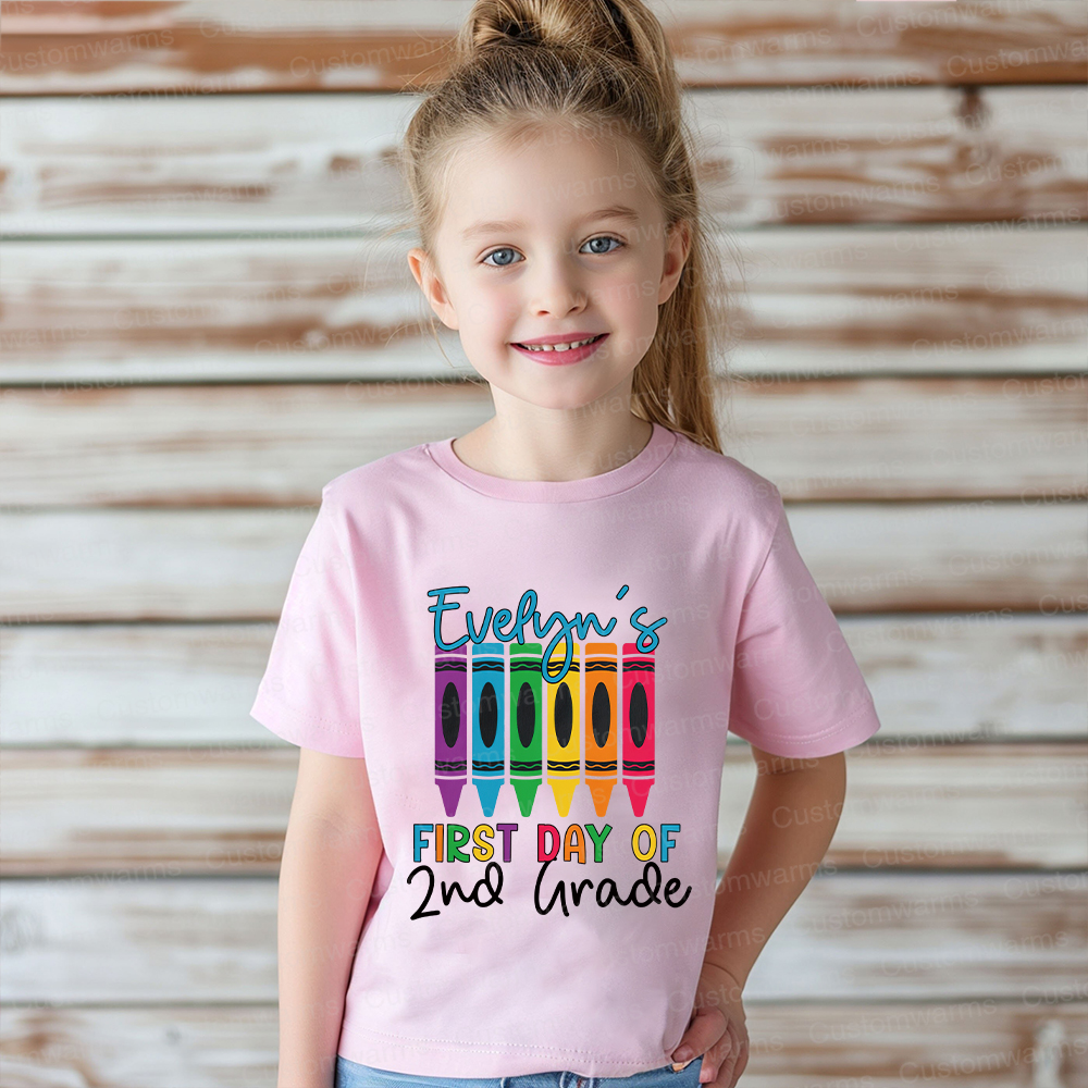 Personalized First Day Of Back To School Shirt | CWSchool04