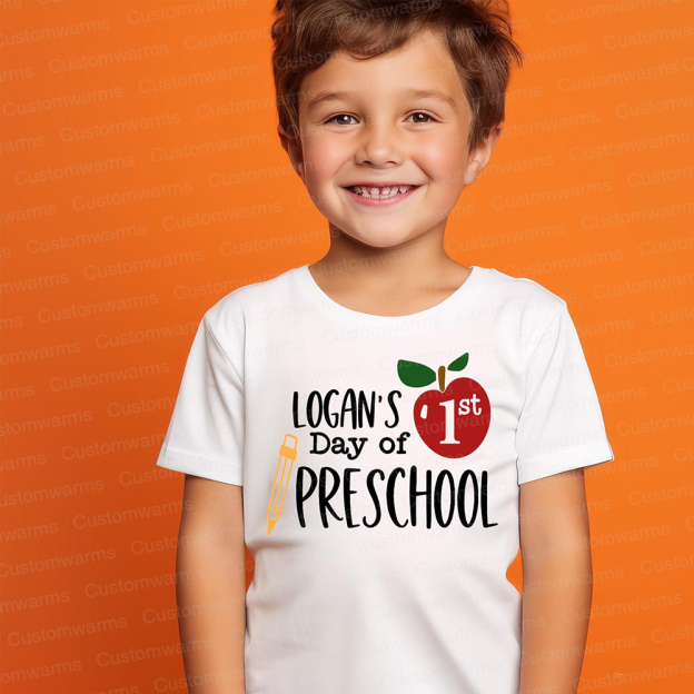 Personalized First Day Of Back To School Shirt | CWSchool05