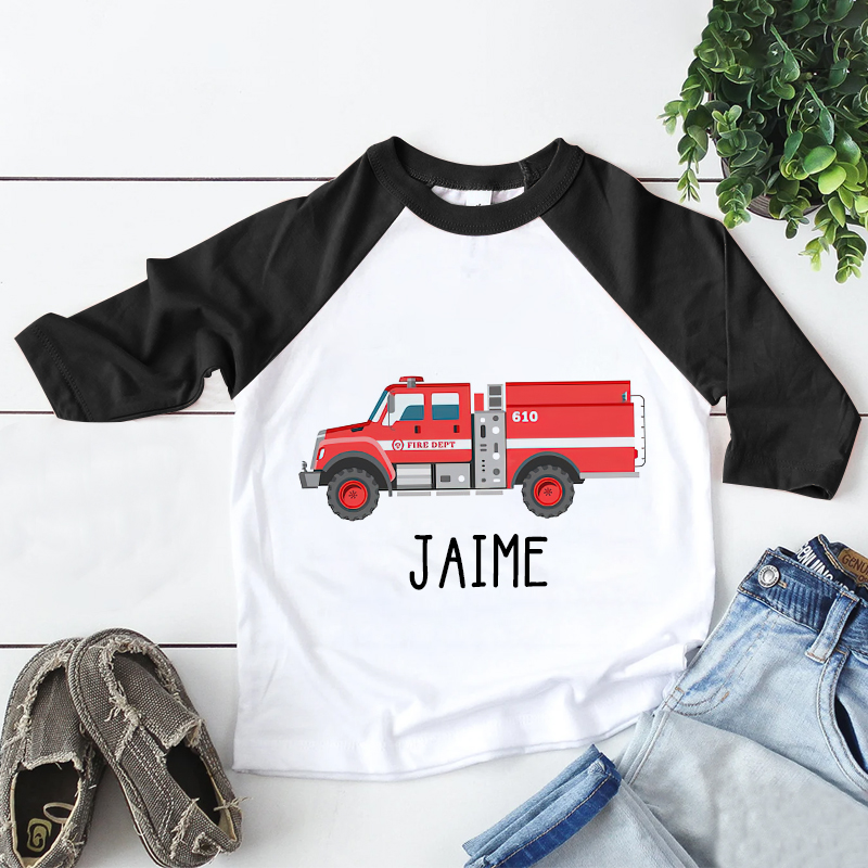 Personalized Kid Cozy Soft Truck Sweatshirt | inSweatshirt55