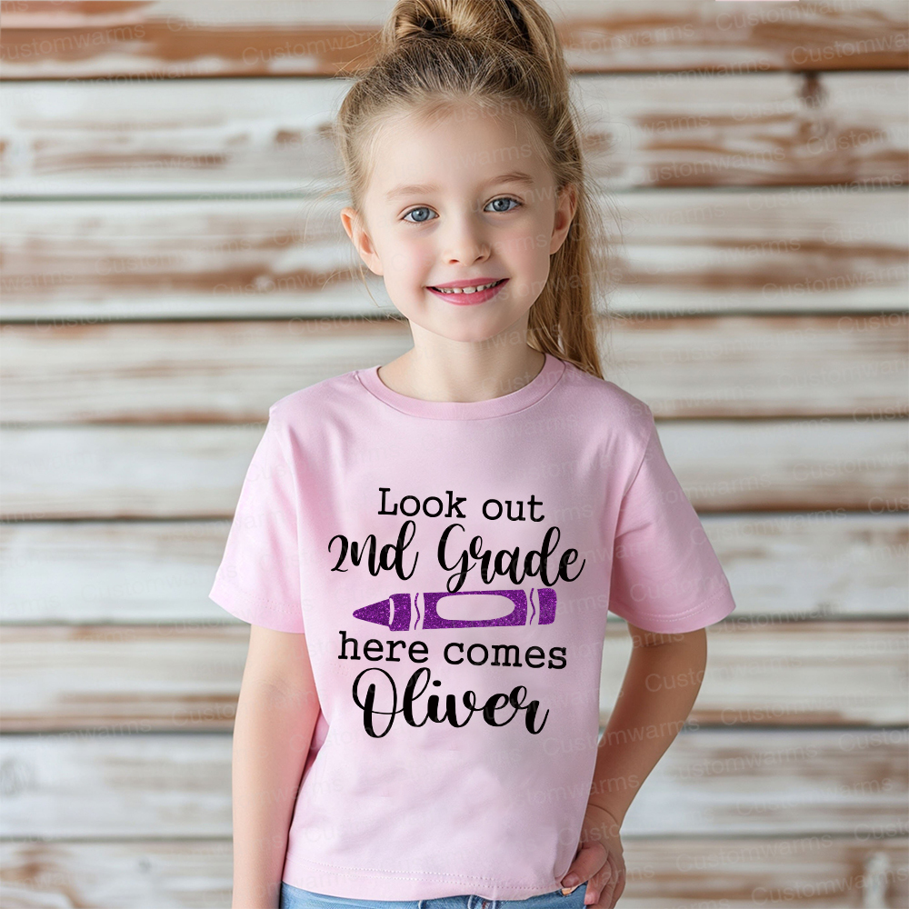 Personalized First Day Of Back To School Shirt | CWSchool06