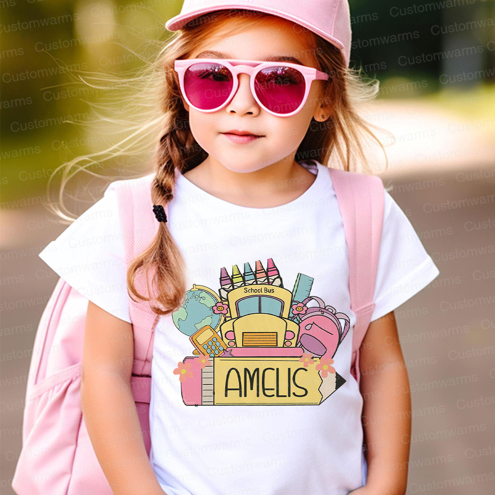 Personalized First Day Of Back To School Shirt | CWSchool17