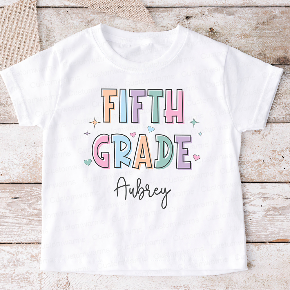 Personalized First Day Of Back To School Shirt | CWSchool28