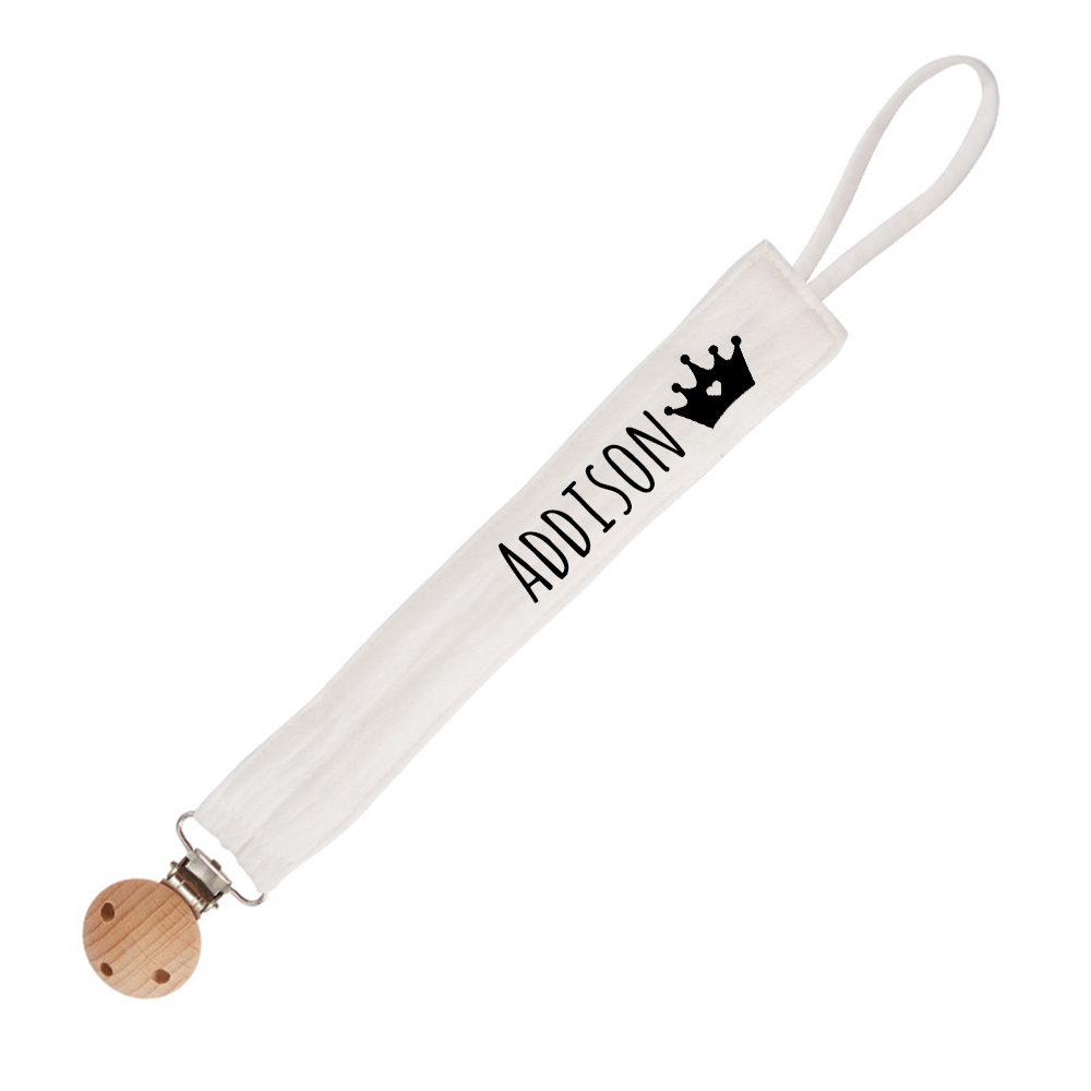 Personalized Baby Safety Cotton Yarn Pacifier Strap | CWToy131