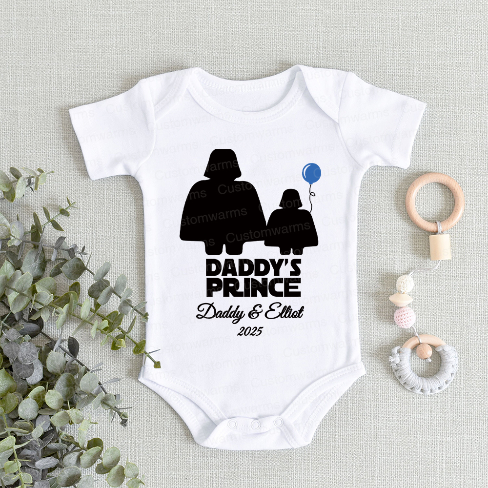 Personalized First Father's Day Daddy and Baby Outfit | CWFamily103