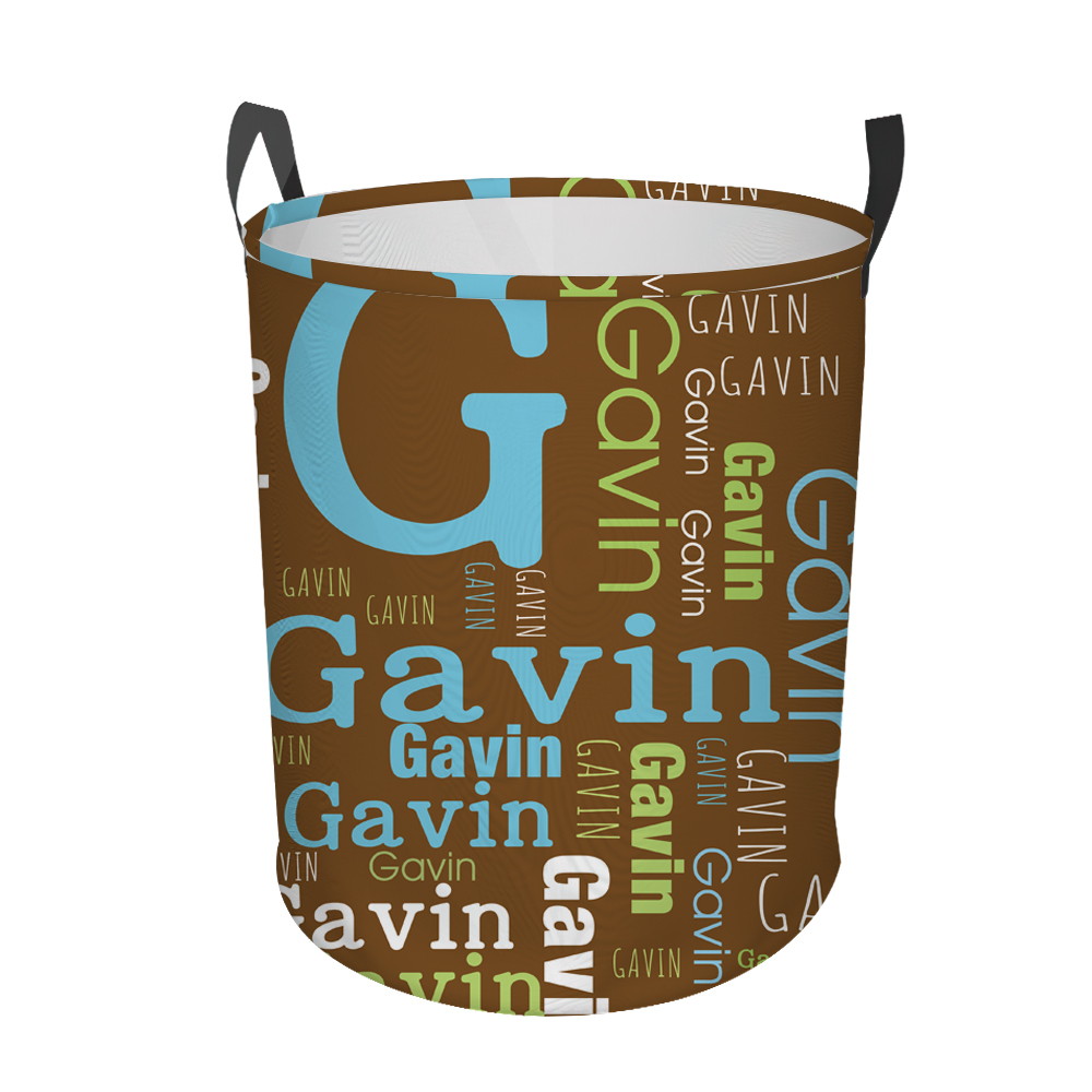 Personalized Laundry Collapsible Baskets with Handle | CWBasket05