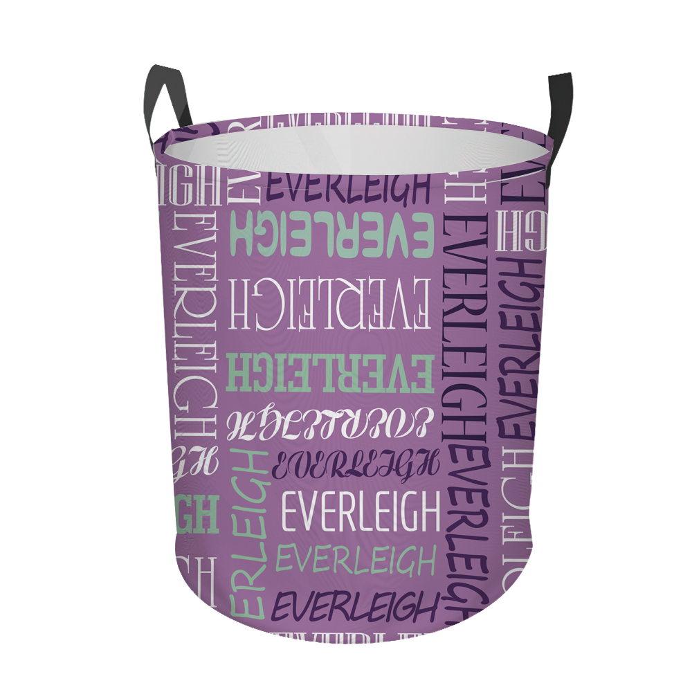 Personalized Laundry Collapsible Baskets with Handle | CWBasket06