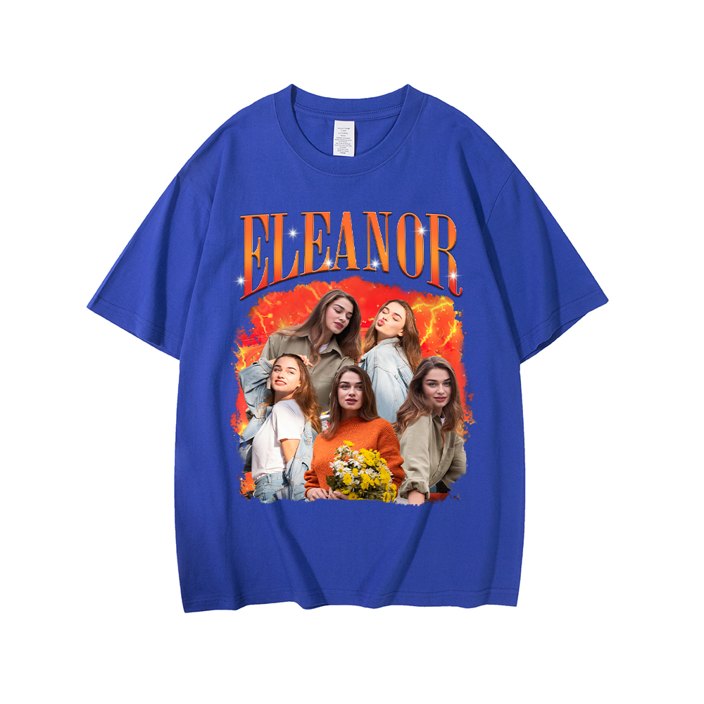 Personalized Original Comfort Cotton Portrait Photo T-Shir | MCGift04