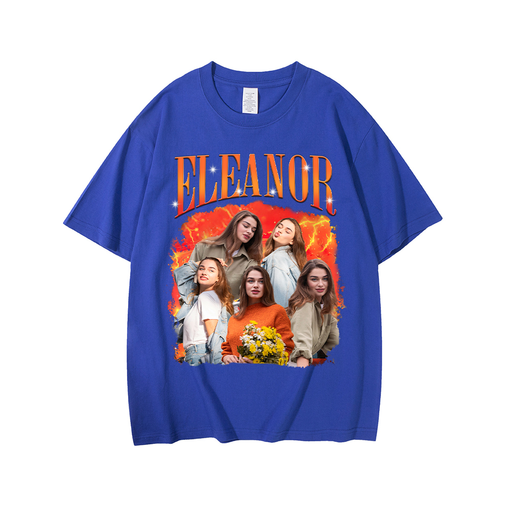 Personalized Original Comfort Cotton Portrait Photo T-Shir | MCGift04