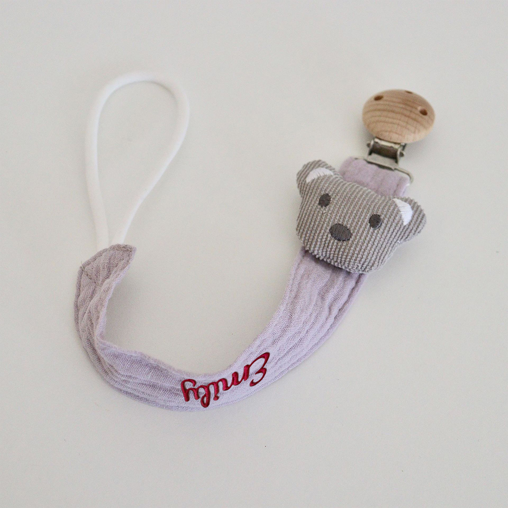 Personalized Embroidered Lovely Pacifier Strap For Baby | CWToy133
