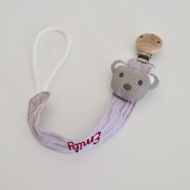 Personalized Embroidered Lovely Pacifier Strap For Baby | CWToy133