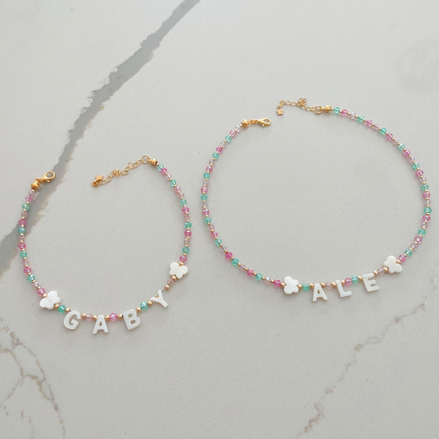 Personalized Pearl Letter Name Necklace For Girls & Adult｜CWBeach195