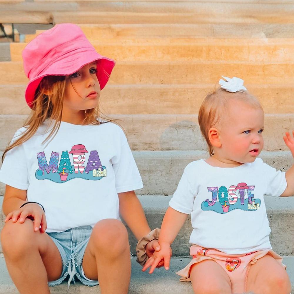 Personalized Baby Summer Beach Style Shirts | CWBaby200