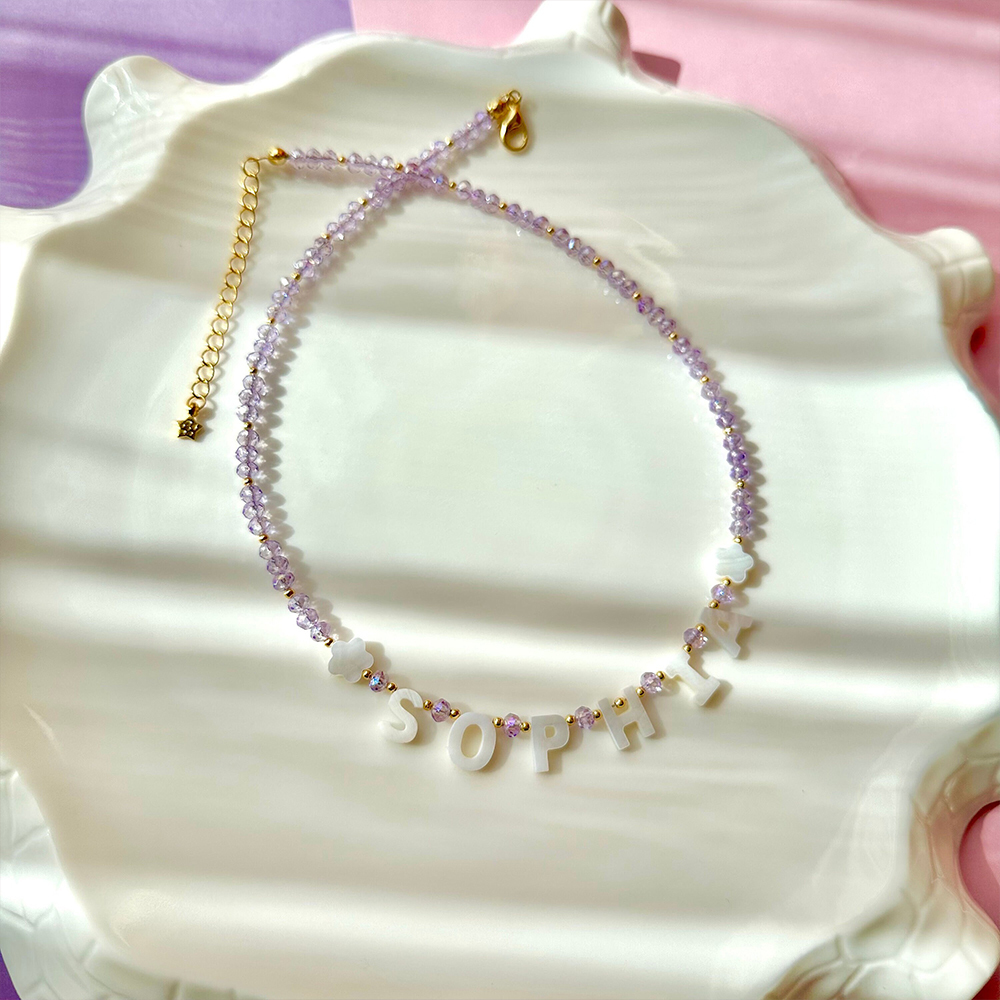 Personalized Pearl Letter Name Necklace For Girls & Adult｜CWBeach195