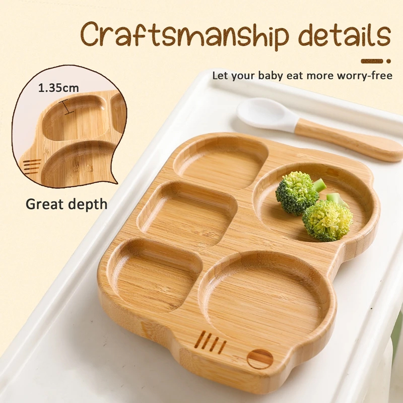 Personalised Baby Bamboo Plate Set | CWBaby19