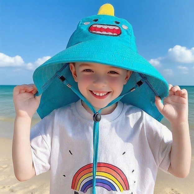 Personalized Wide Brim Breathable Windproof Sun Hat | CWBeach200