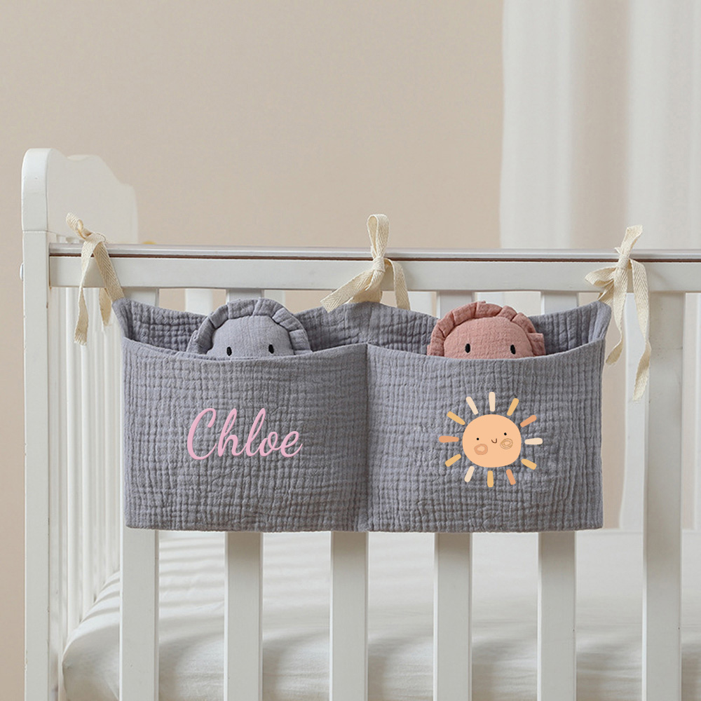 Personalized Baby Bed Pocket Accessories & Diapers Storage | CWBaby5801