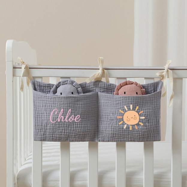 Personalized Baby Bed Pocket Accessories & Diapers Storage | CWBaby5801