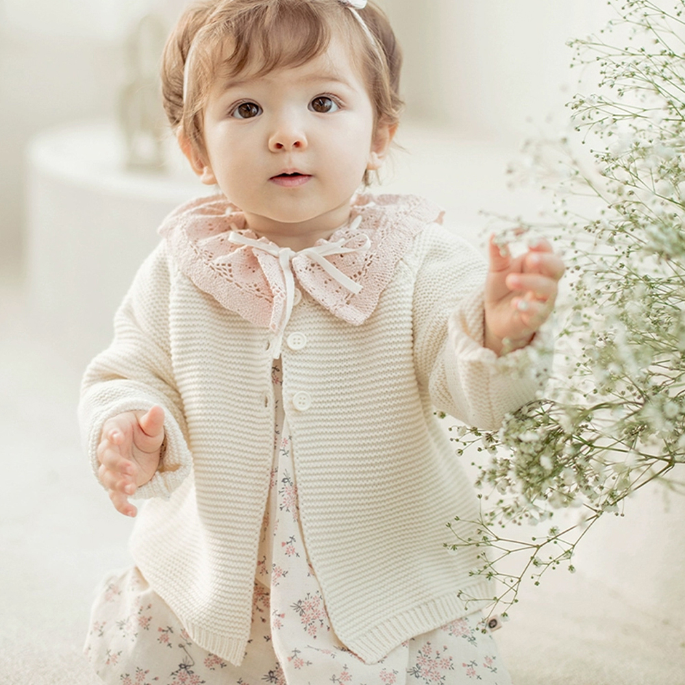 Personalized Hand Embroidered Baby Cardigan | CWBaby282
