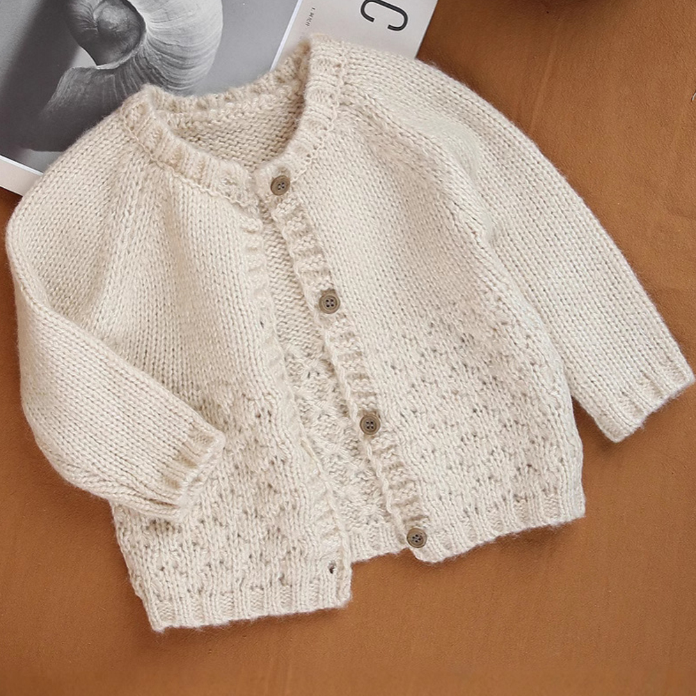 Personalized Hand Embroidered Baby Cardigan | CWBaby281