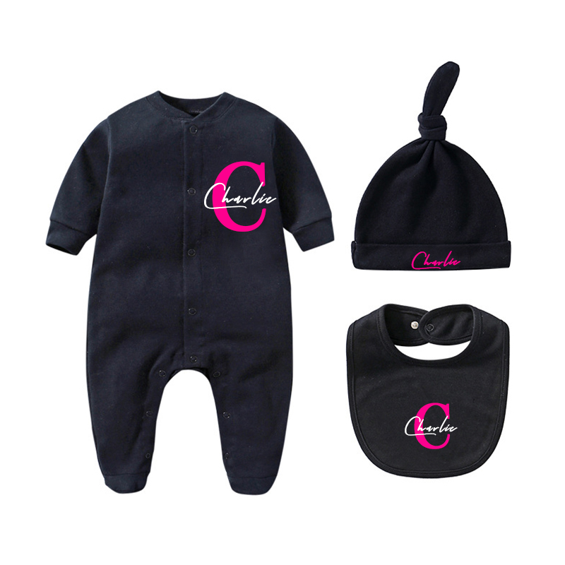 Personalized Baby Cotton Onesie Set | CWBaby25