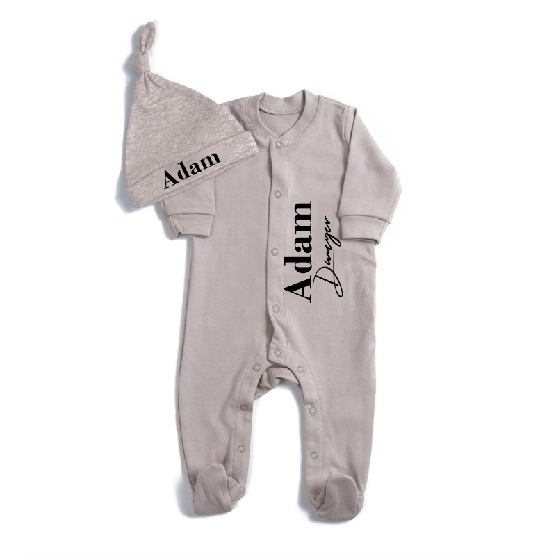 Personalized Baby Cotton Onesie Set | CWBaby26