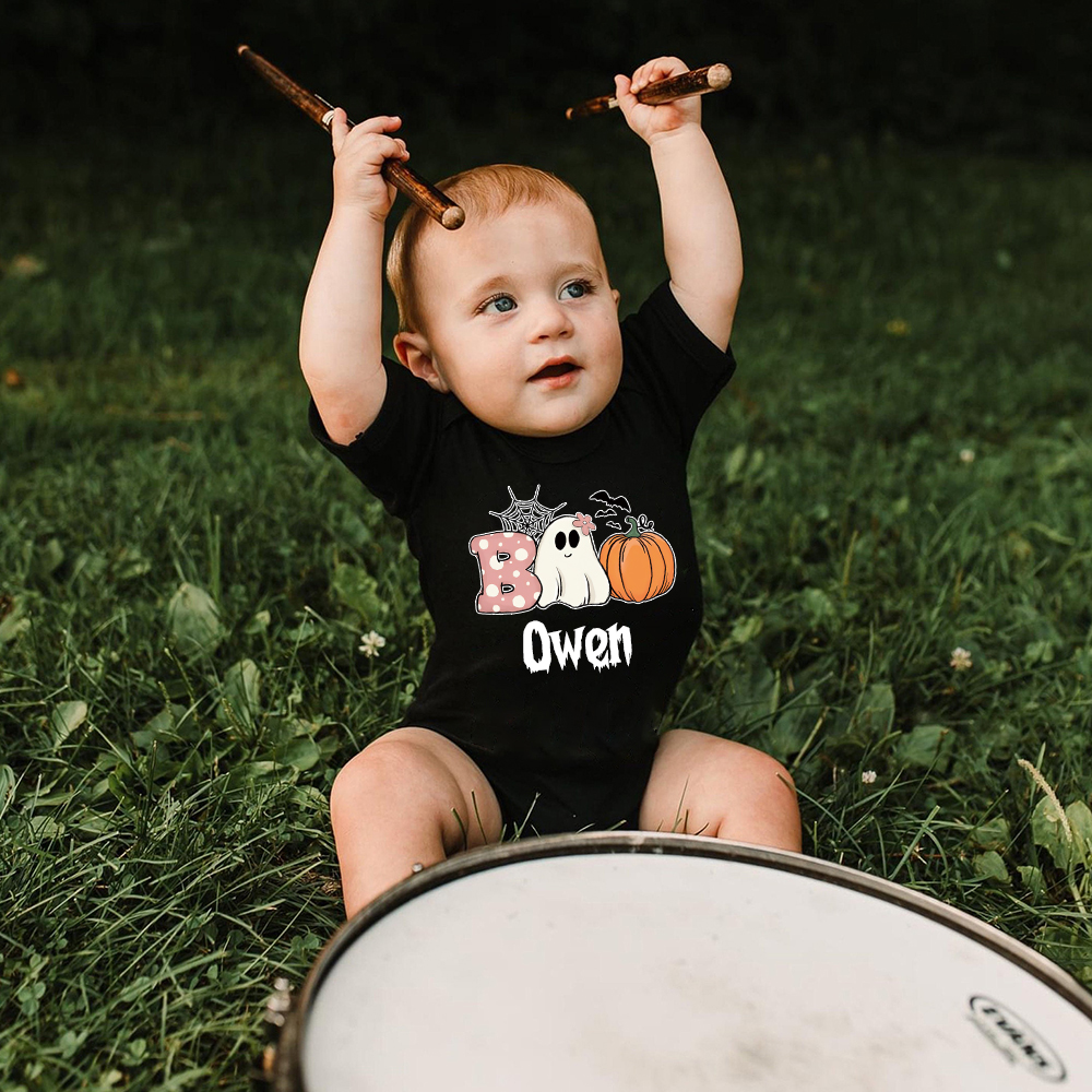 Personalized Baby Lovely First Halloween Outfit | CWHalloween32