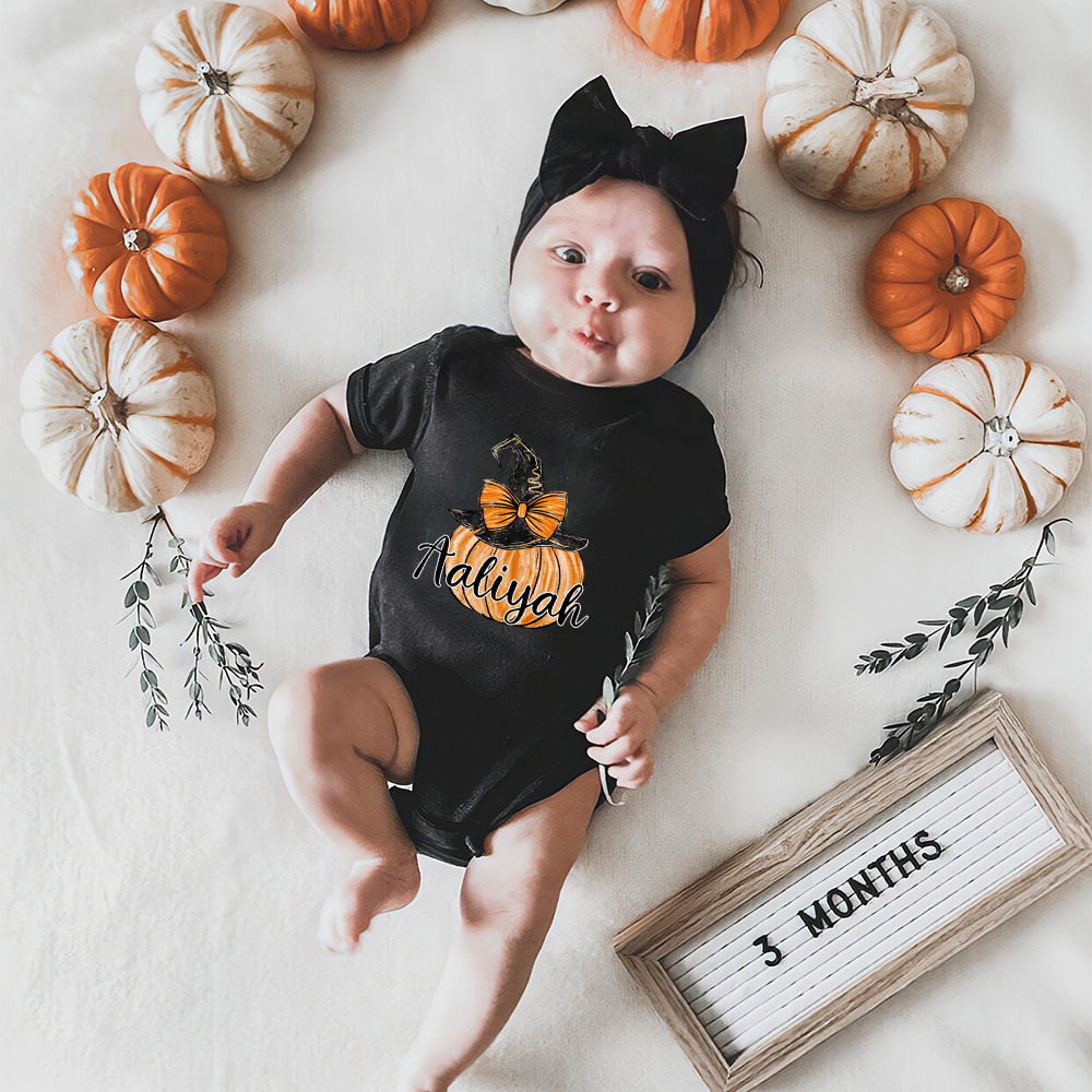 Personalized Baby Lovely First Halloween Outfit | CWHalloween39