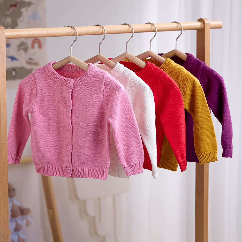 Personalized Hand Embroidered Kids Cardigan | CWBaby289