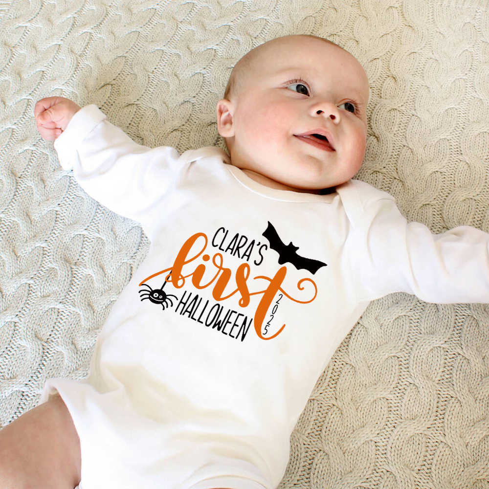 Personalized Baby First Pumpkin Outfit Set | CWHalloween62