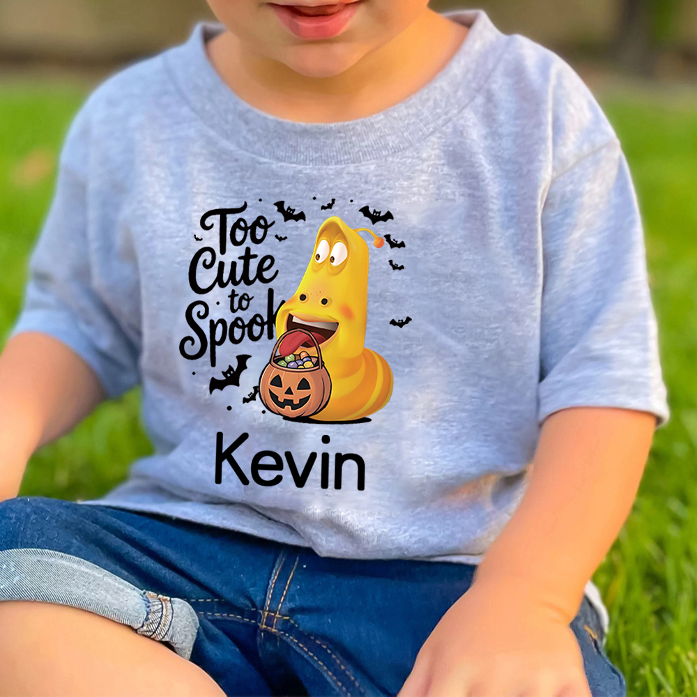 Personalized Larva's Halloween Funny Kid Shirt | Larva06