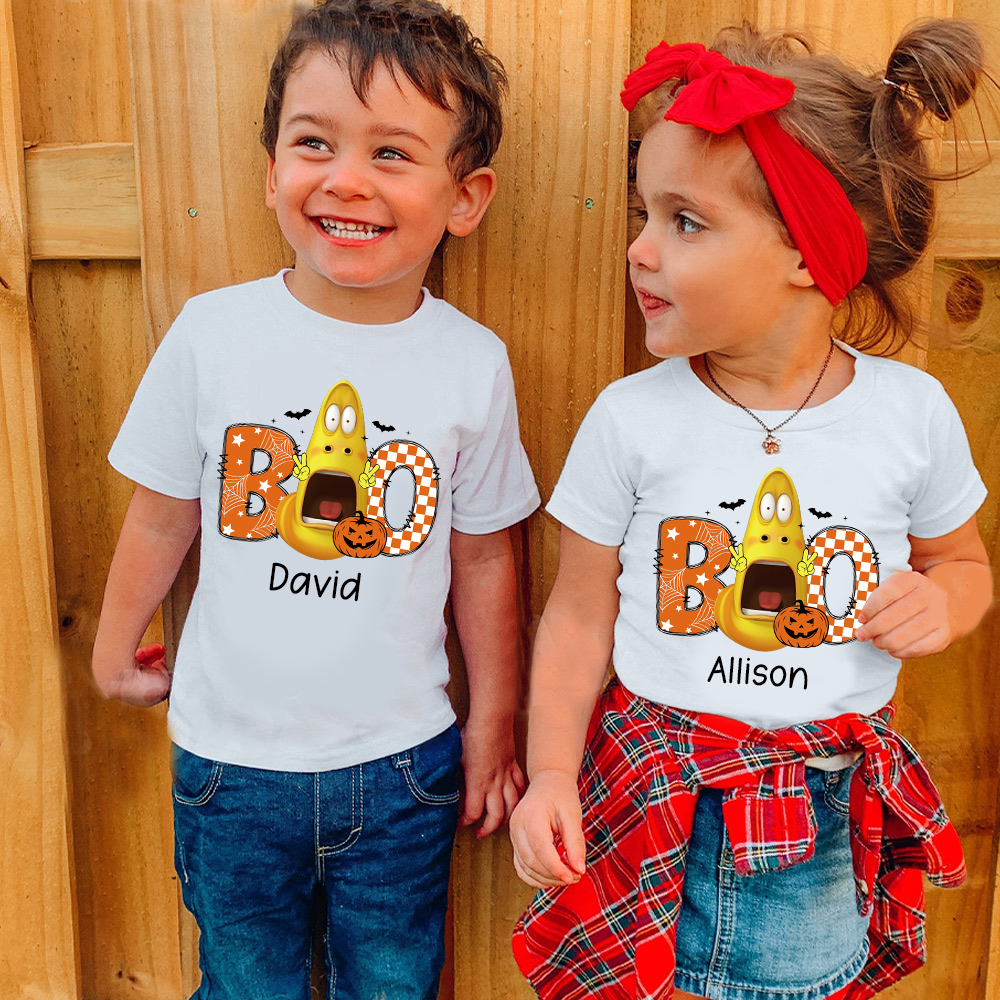 Personalized Larva's Halloween Funny Kid Shirt | Larva12