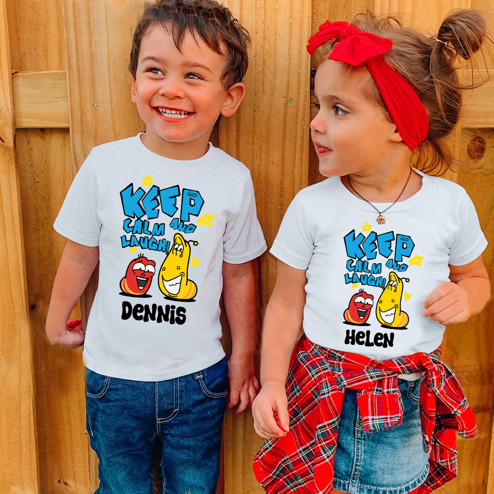 Personalized Larva's Halloween Funny Kid Shirt | Larva13