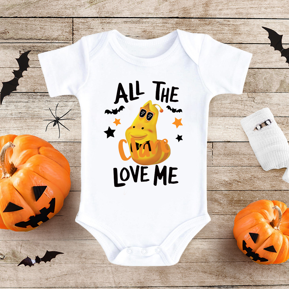 Personalized Larva's Halloween Funny Baby Romper | Larva17