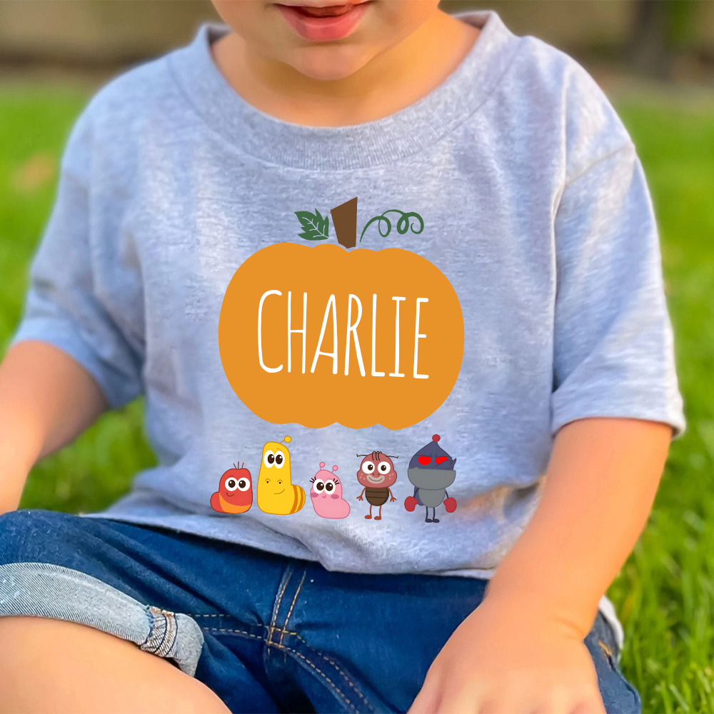 Personalized Larva's Halloween Funny Kid Shirt | Larva19