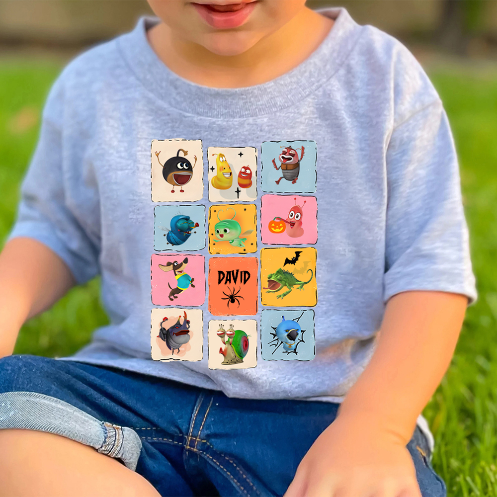 Personalized Larva's Halloween Funny Kid Shirt | Larva20